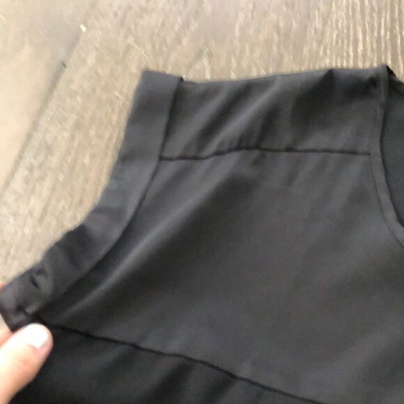 Express black flowy silky dress blouse sz S - Picture 2 of 3